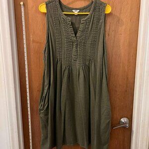 🐻Size XXL - Sonoma - Army Green Sleeveless Tank Dress
